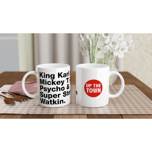 White Printed Mug