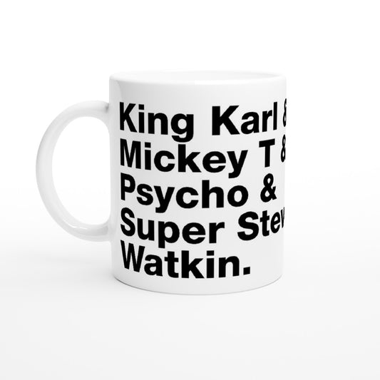 White Printed Mug