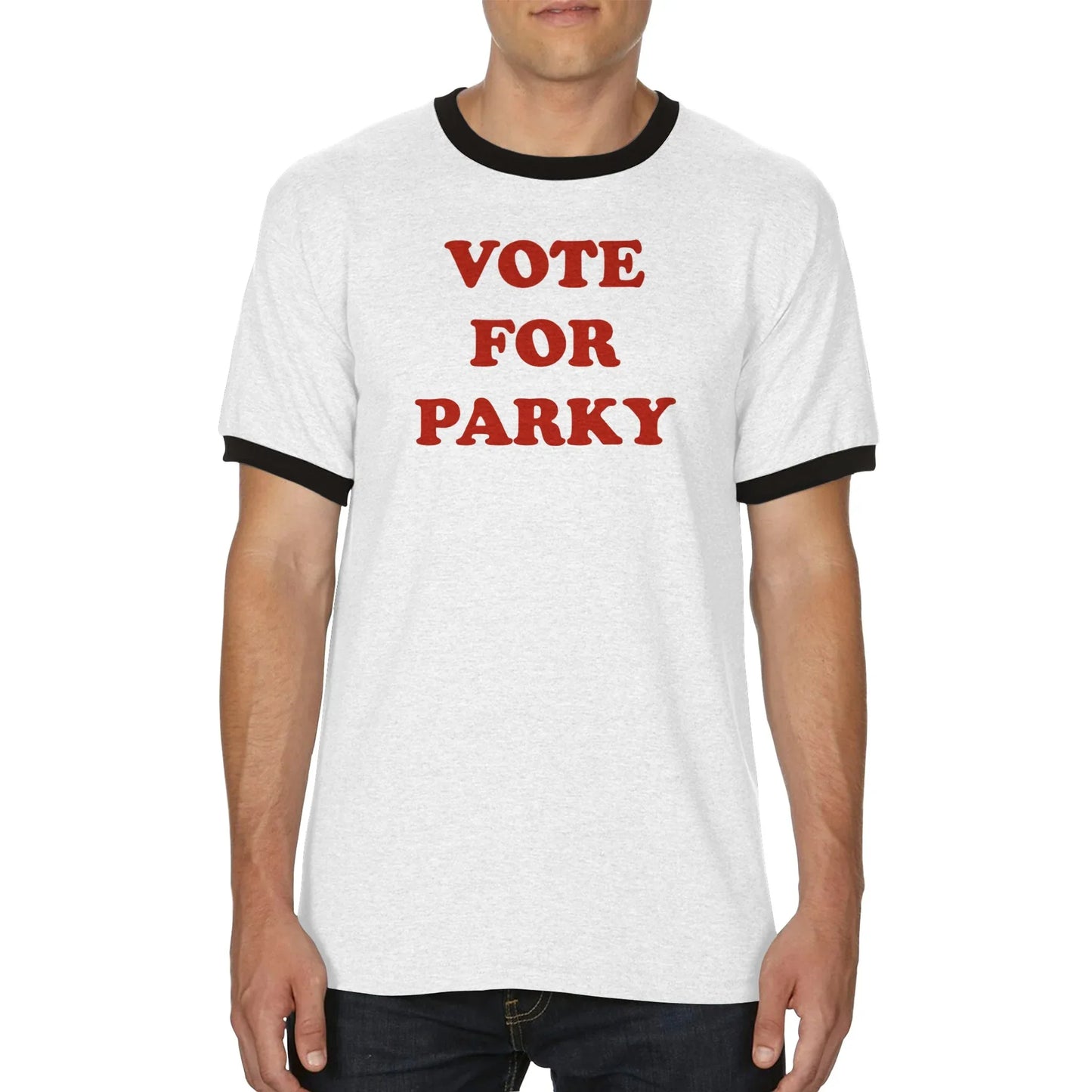 Classic 'Vote for Parky' Ringer T-shirt - Wrexham USA