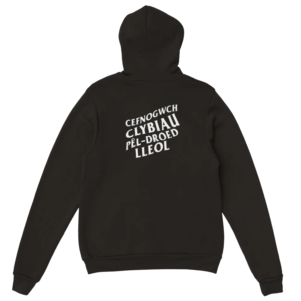 Cefnogwch Clybiau Pêl-Droed Lleol Premium Unisex Pullover Hoodie - Wrexham USA