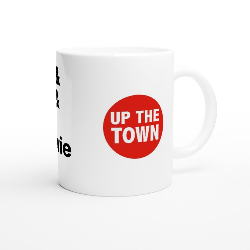 White Printed Mug