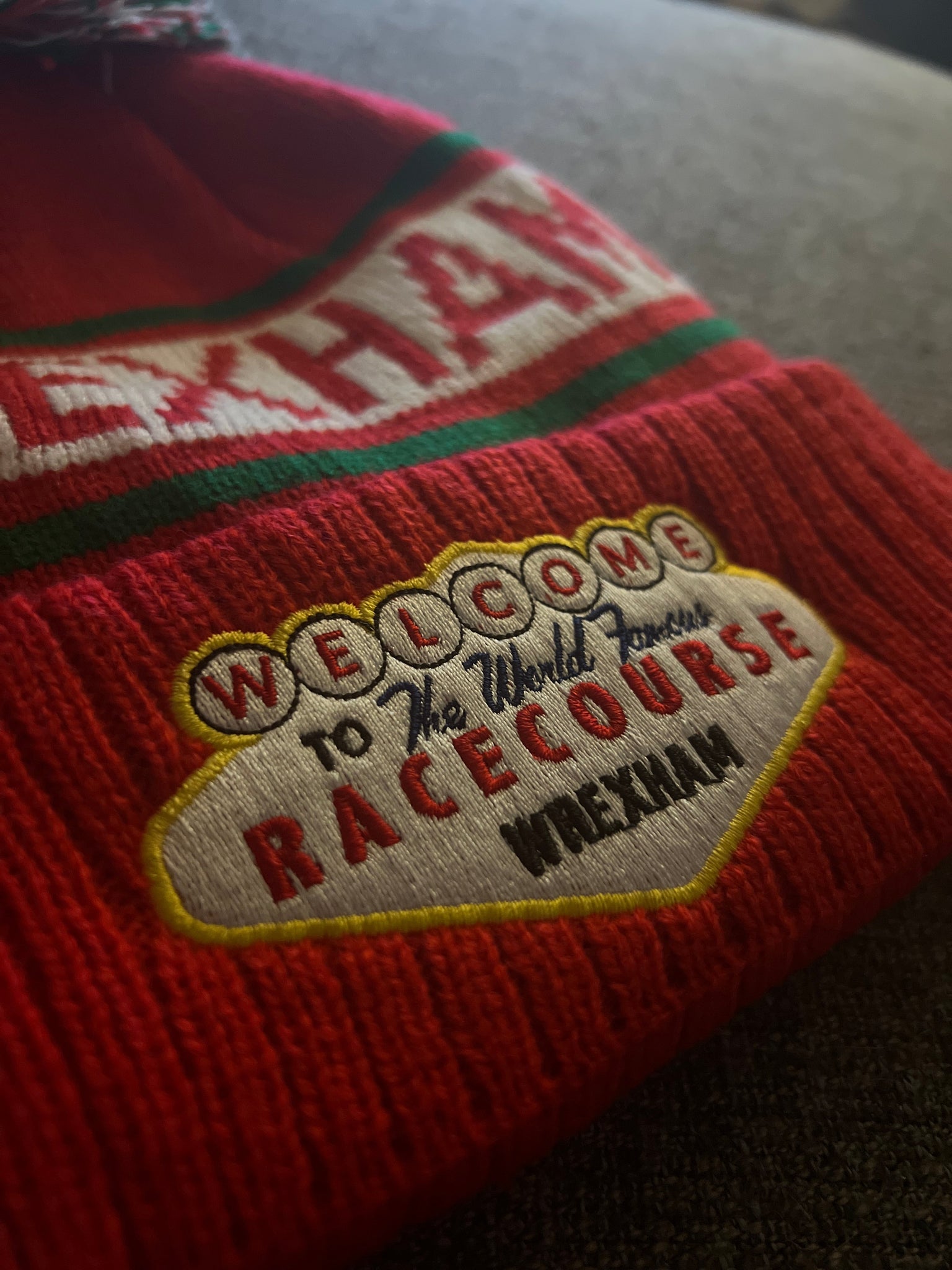 World Famous Racecourse Beanie Hat Wrexham